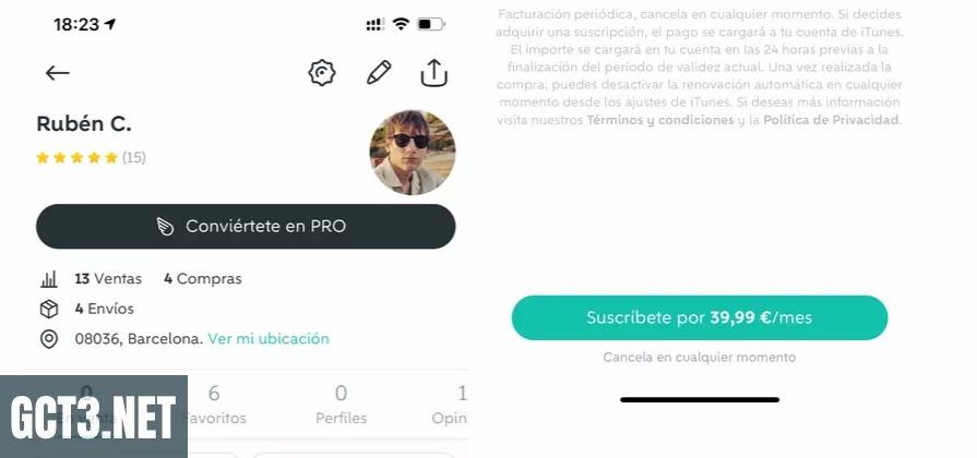 perfil usuario