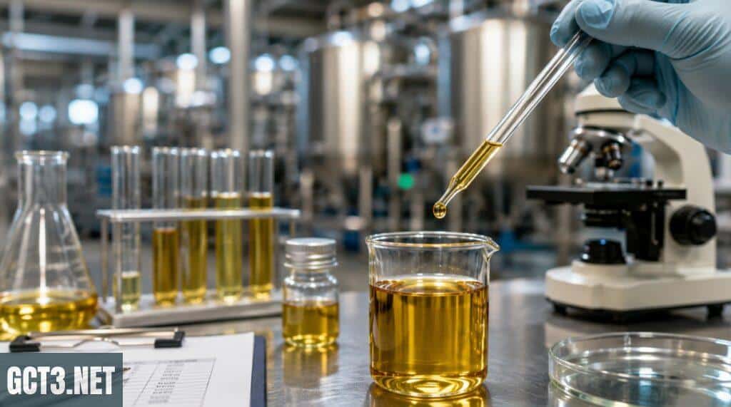 Control de calidad de una muestra de aceite vegetal